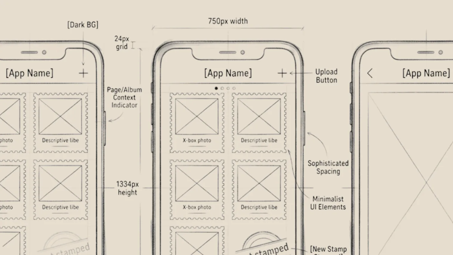 An idea turning into a UI prototype inside a shared workspace beneath a vast planet